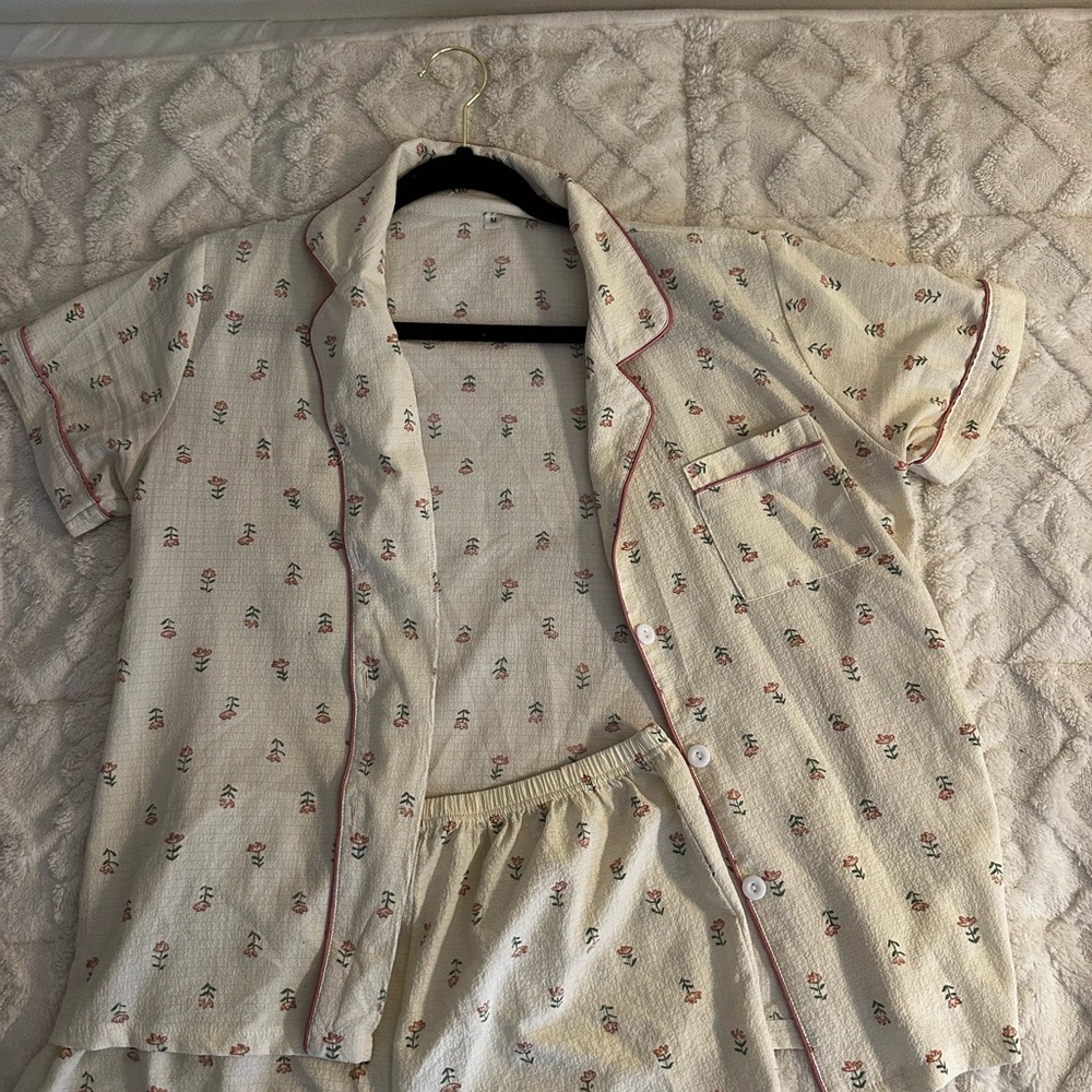 Floral Print Pajama Set